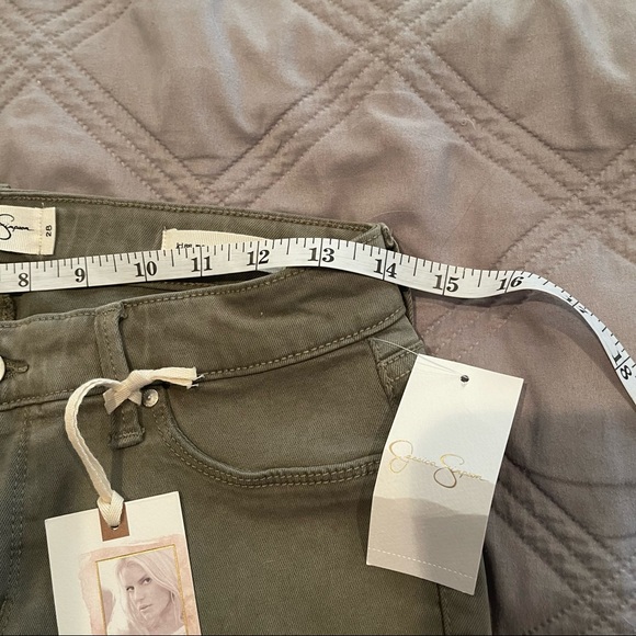 NWT Jessica Simpson Kiss Me Super Skinny Jeans in Soft Olive - Picture 8 of 10